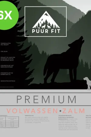 Superprijs 6x Puur Fit Premium Volwassen Zalm Klein 12 kg